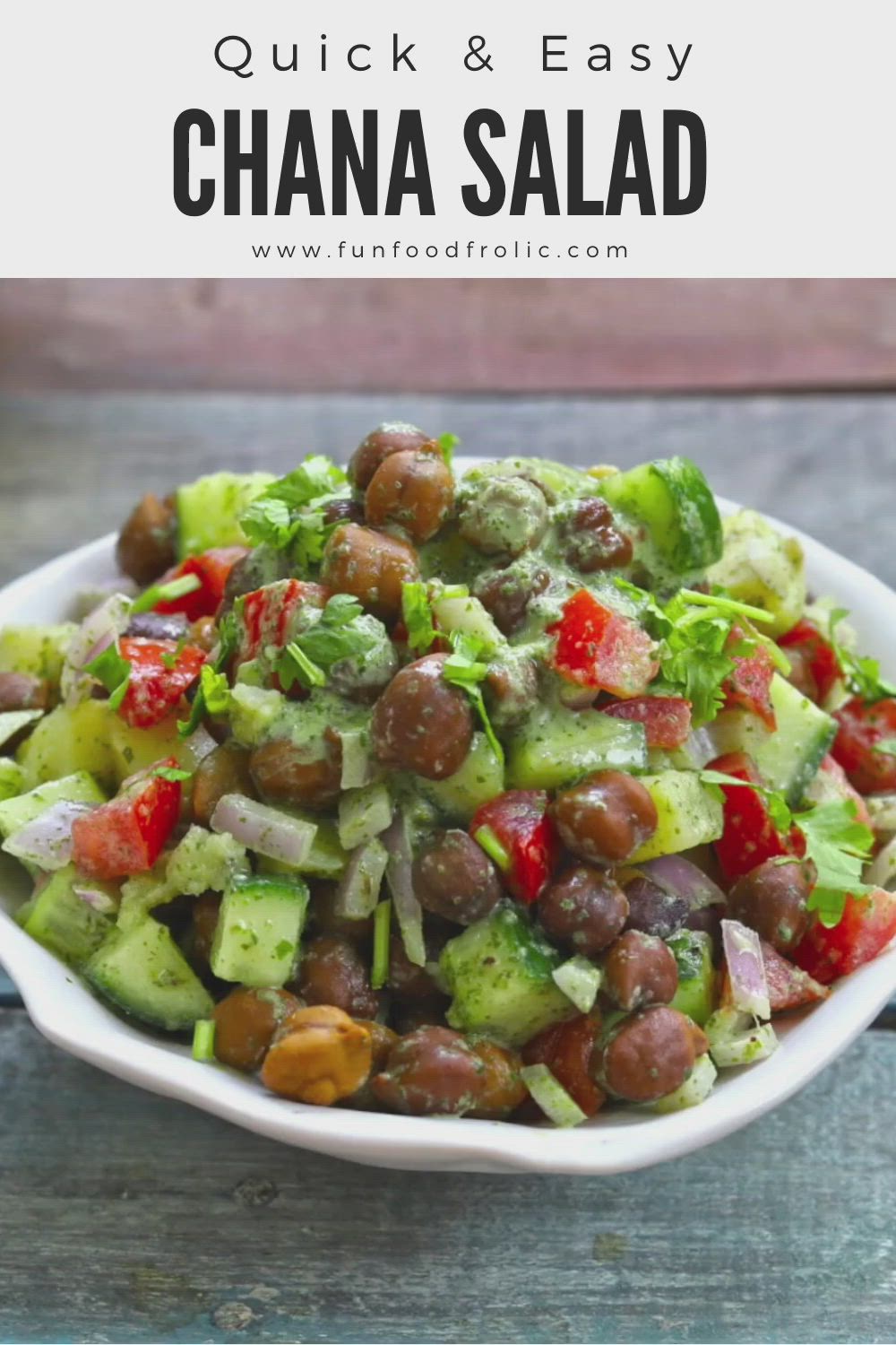 This may contain: a white bowl filled with cucumber, black olives and tomato salad on top of