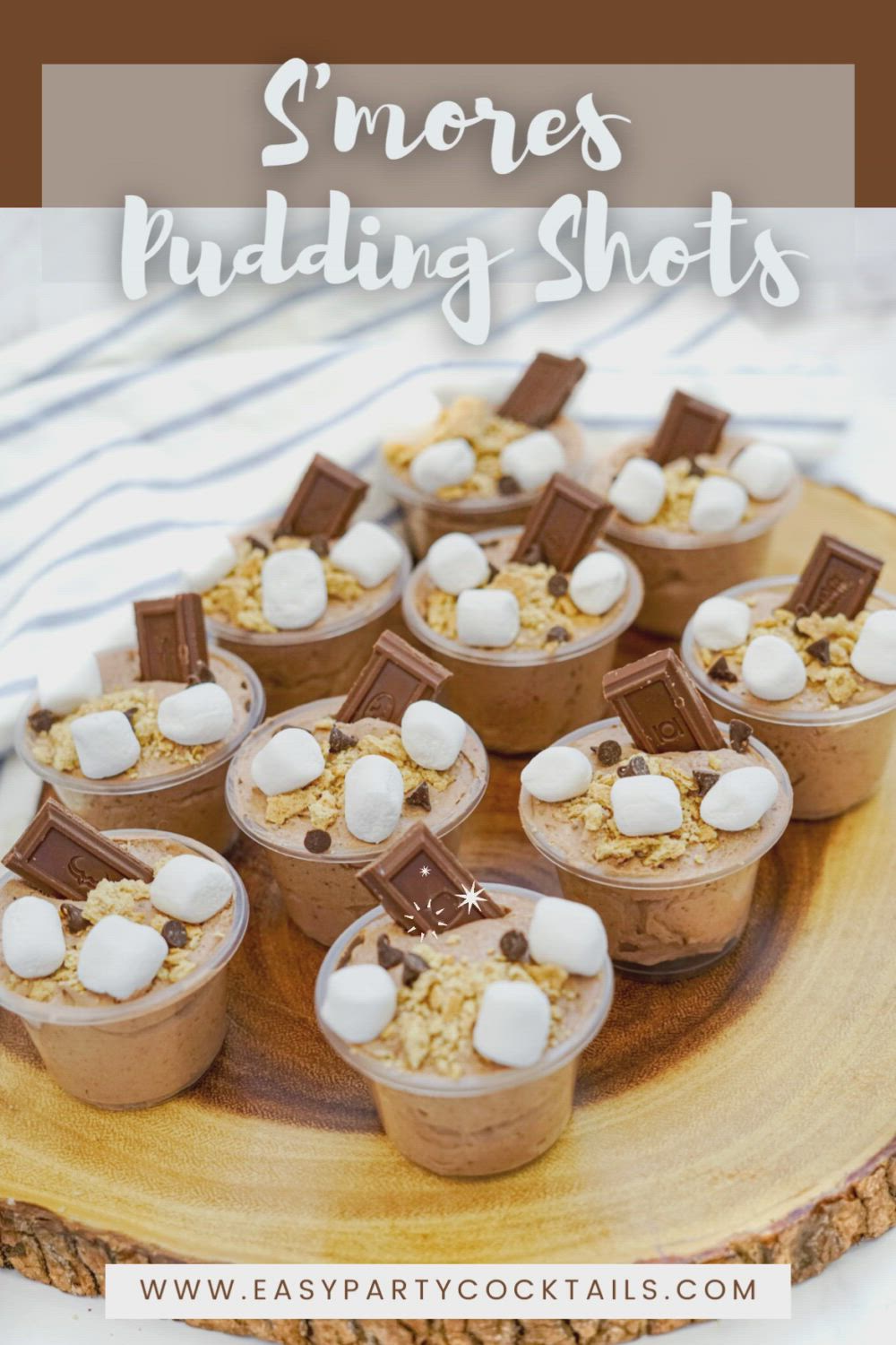 This contains: S'more Pudding Shots