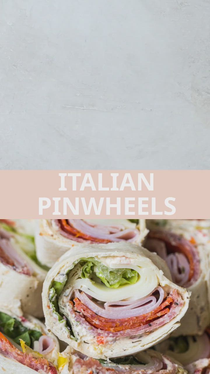 This contains an image of: Italian Pinwheels (video)