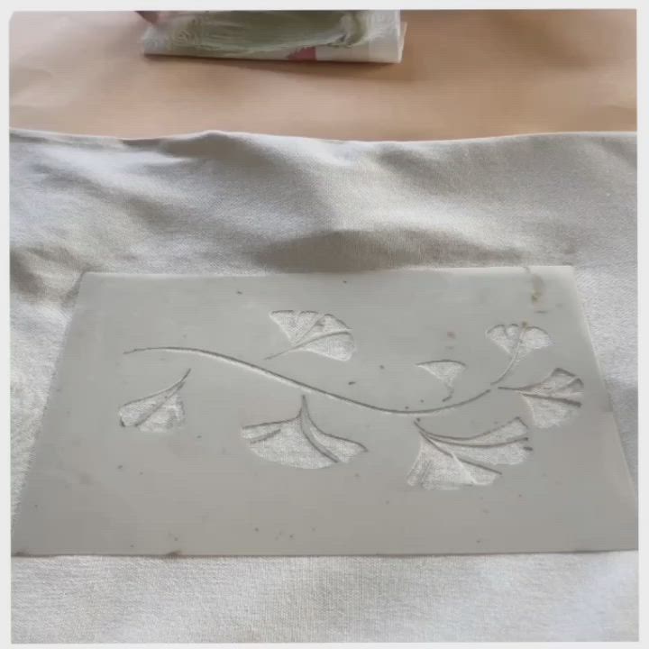 This contains an image of: How to stencil fabric