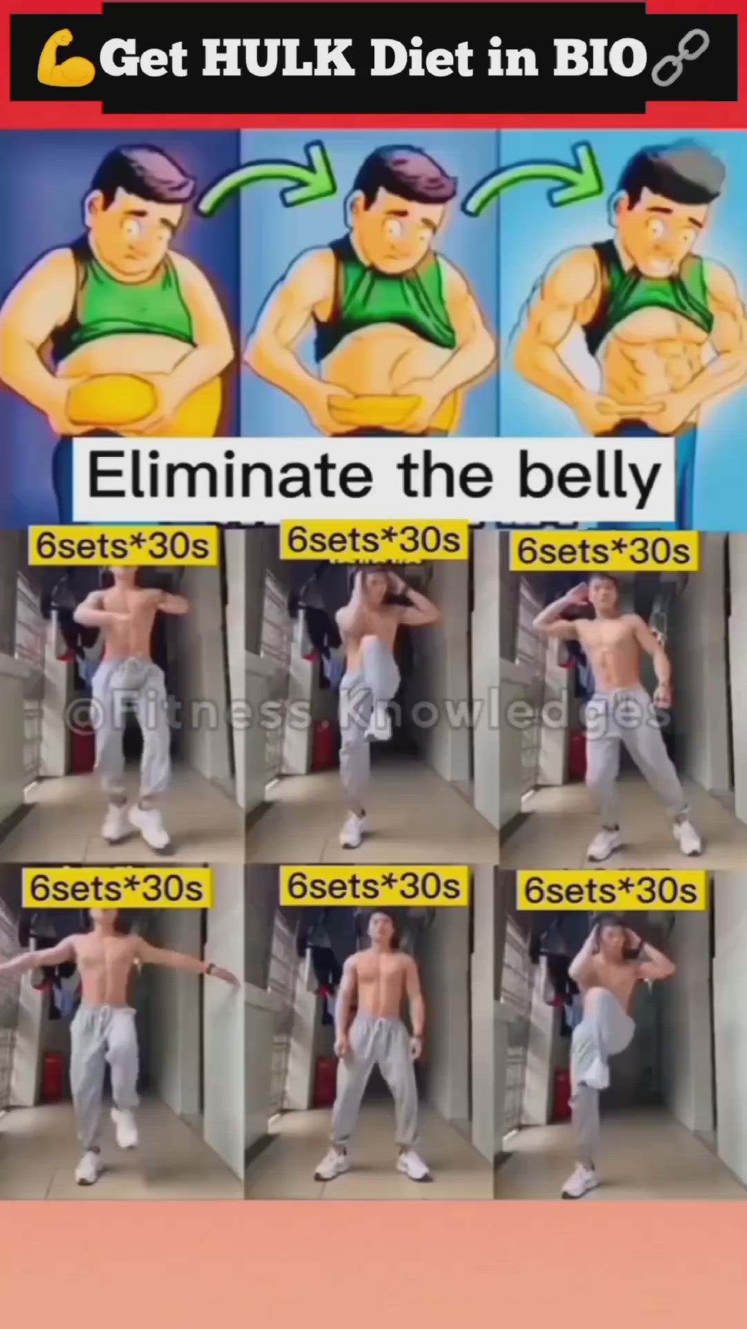 This may contain: an image of how to do belly exercises