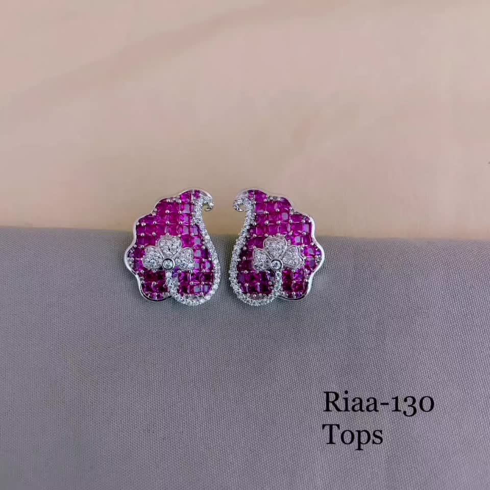 This contains an image of: To buy whatsapp 9335835609 #stud #earringtops #adstud