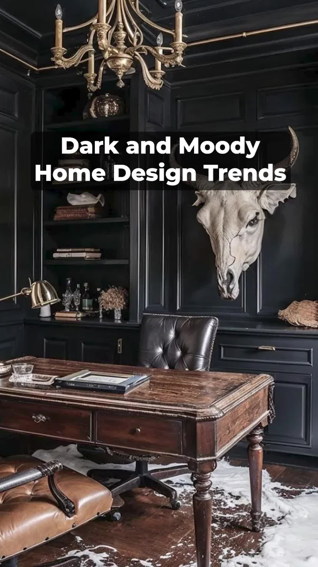 Discover the charm, coziness, and drama of dark interior color schemes. Western Gothic and Dark Academia are two trending design styles that are generating buzz right now. 