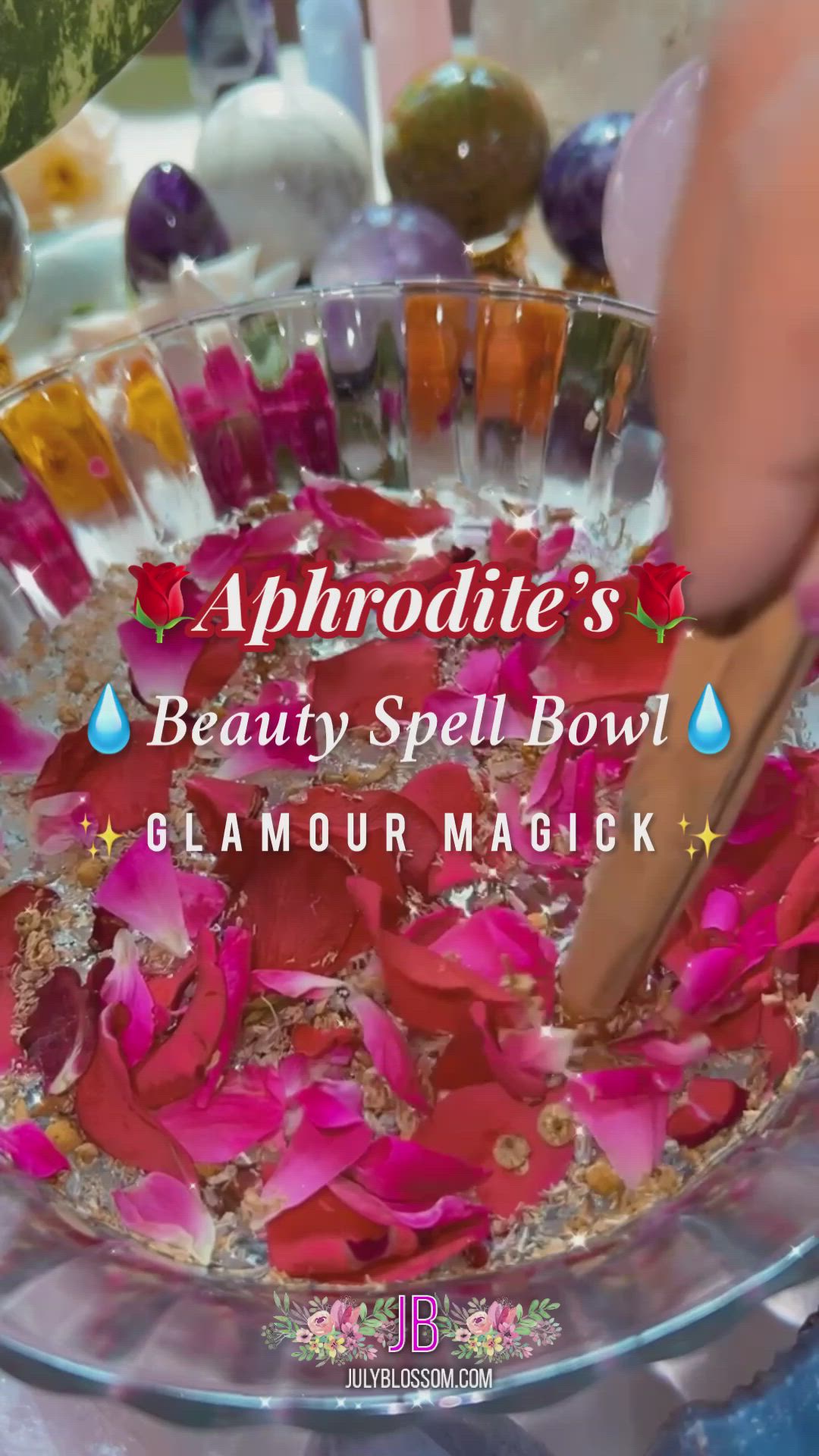 This contains an image of: Aphrodite's Beauty Spell Bowl | Glamour Magick - ♡ July Blossom ♡