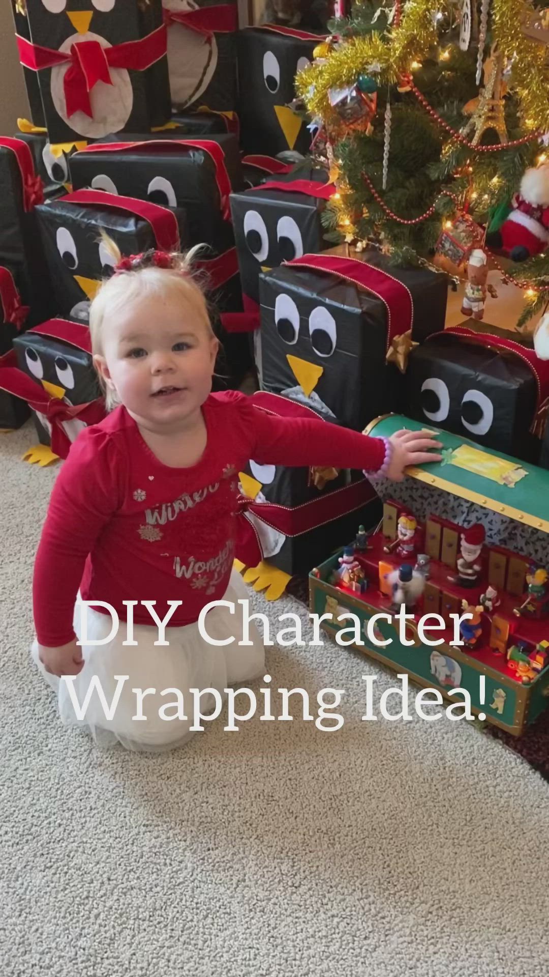 Difficulty: Easy     Supplies  • Pick which Character/Animal you want  • Tissue Paper  • Felt Fabric/Paper  • Hot glue/Craft glue  • 1 Big box or Boxes to stack  • Ribbon/Bows/Etc.