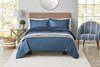 Mainstays 7-Piece Blue Bed in a Bag Comforter Set with Coverlet