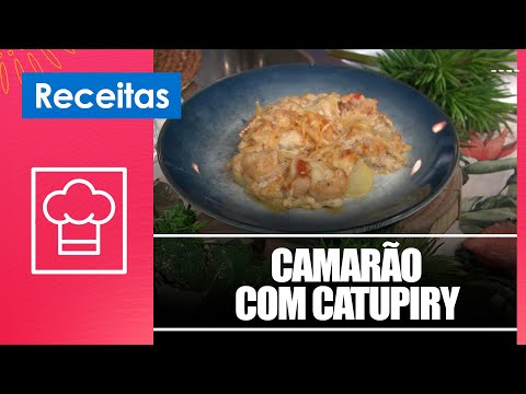 Aprenda a fazer um prato de camarão com catupiry com a chef de cozinha Renata Clemente – 29/11/24