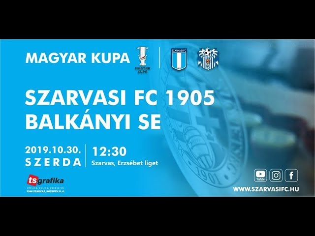 Szarvasi FC 1905 - Balkányi SE: 2-1 (2019.10.30.)