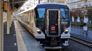 《臨時特急ときめき足利イルミ号足利行き(往路)》E257系5500番台宮ｵｵOM-51編成が特急幕で土呂駅①を通過！(9521M)