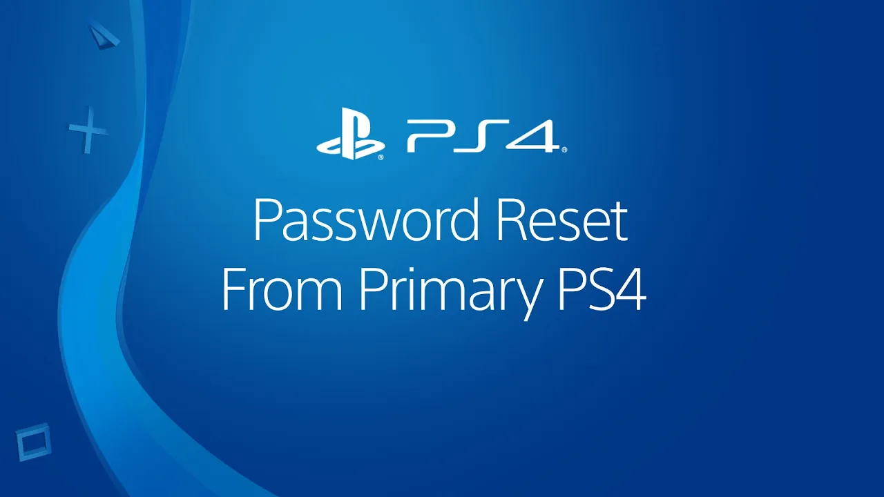  Reimpostare la password della PS4 principale