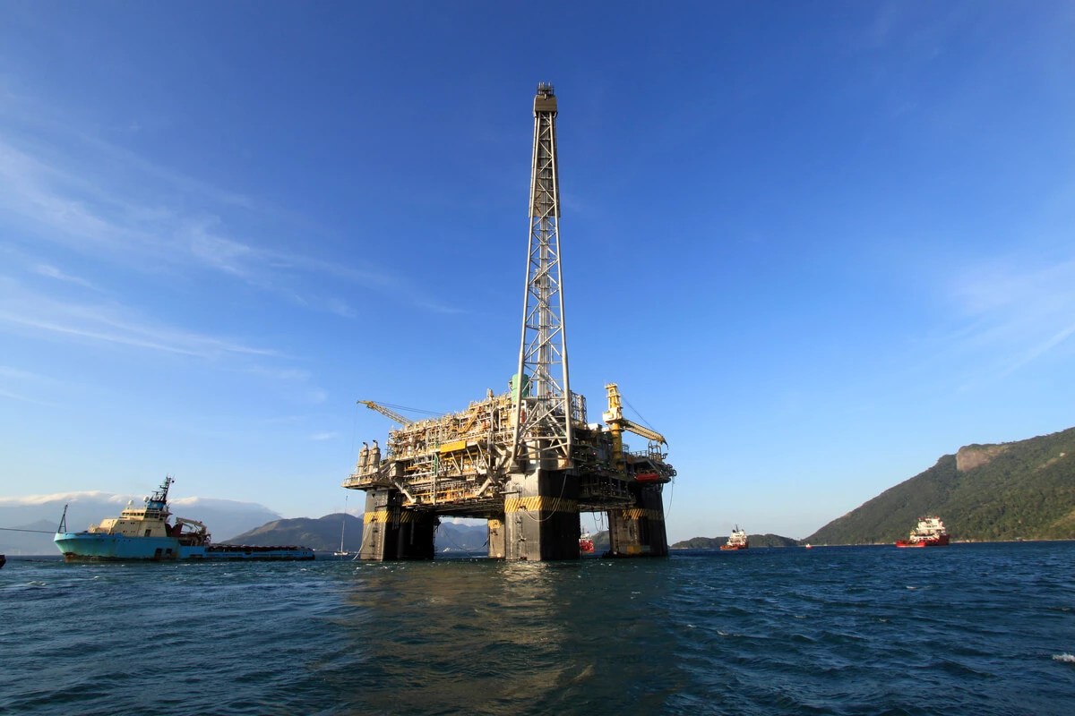 Plataforma de petróleo da Petrobrás no Rio de Janeiro