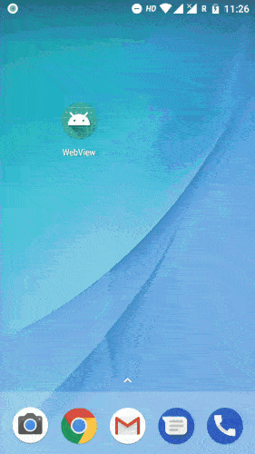 Tutorialwing Android WebView Output Android WebView Tutorial With Example
