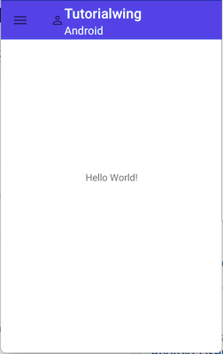 Tutorialwing Koltin Android Create Android Toolbar Programmatically in Kotlin With Example