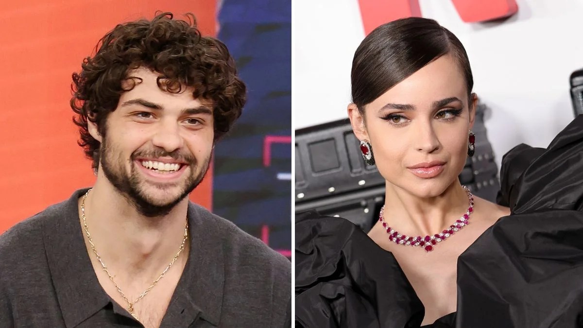 Noah Centineo, Sofia Carson (Maya Dehlin Spach/WireImage/Alexander Tamargo/Getty Images)