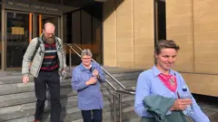 The Beerepoots leave court on 17 July 2019