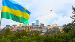 The skyline of the Rwandan capital Kigali