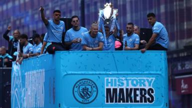 Manchester City's bus parade