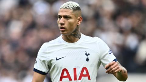 Richarlison playing for Tottenham