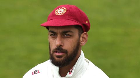 Saif Zaib playing for Northants in Championship colours