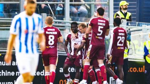 St Johnstone lead at Rugby Park