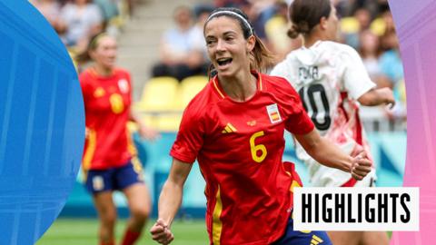 Watch the highlights from Spain's win against Japan in the group stages of Paris 2024 Olympics