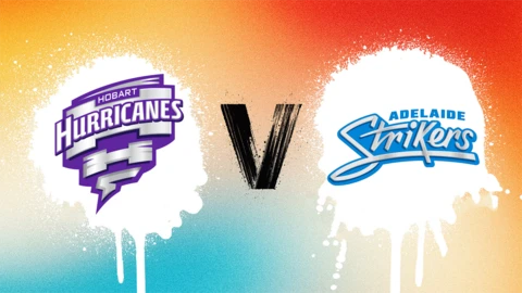 Hobart Hurricanes v Adelaide Strikers badge graphic