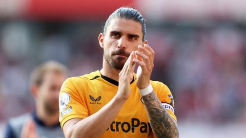 Ruben Neves applauds Wolves fans