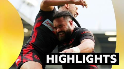 Konrad Hurrell celebrating