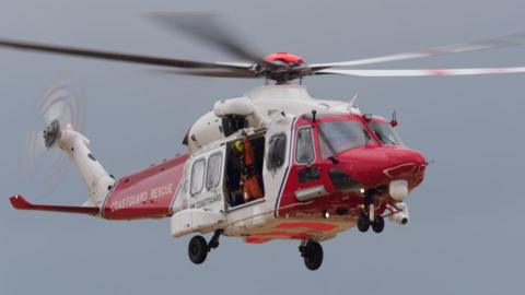 HM Coastguard helicopter