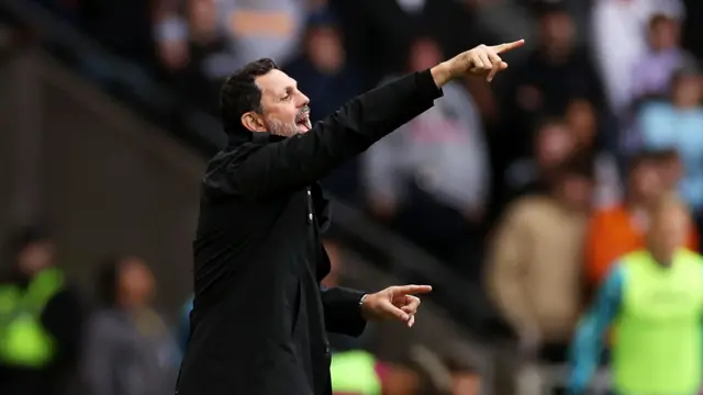 Erol Bulut shouts instructions during Cardiff's draw at Swansea