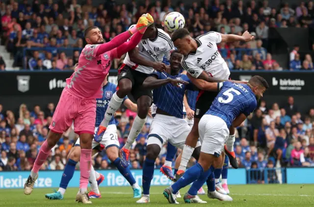 Fulham and Ipswich compete in Premier League