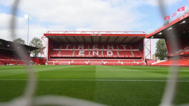 General view inside the City Ground