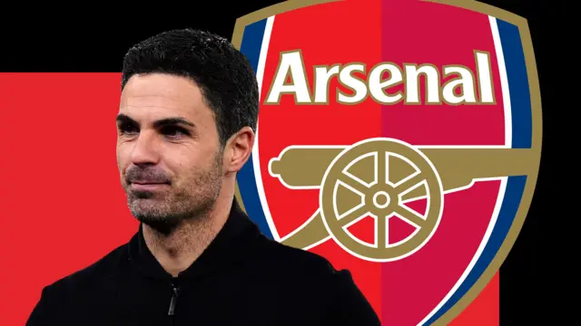 Arsenal manager Mikel Arteta graphic