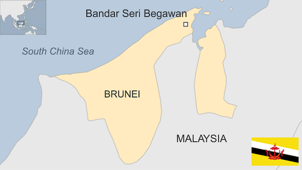 Map of Brunei