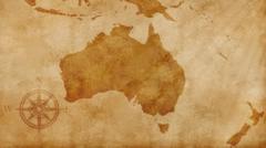 mapa estilizado da Austrália