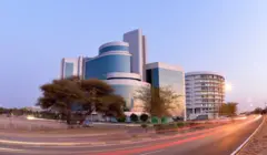 Edifício do Ministério da Saúde no centro de Gaborone