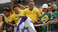 Bolsonaro em protesto