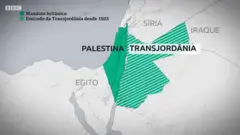 Mapa da palestina