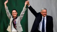 Claudia Sheinbaum e AMLO