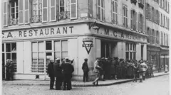 Sede da YMCA em Brest, França, em foto de 1902, de autor desconhecido