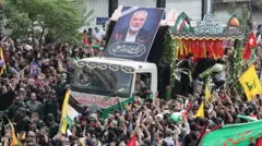 Cortejo fúnebre organizado nas ruas de Teerã para Ismail Haniyeh