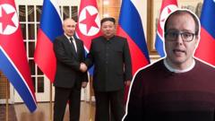 Daniel Gallas, da BBC News Brasil, sobre imagem de encontro entre Vladimir Putin e Kim Jong Un