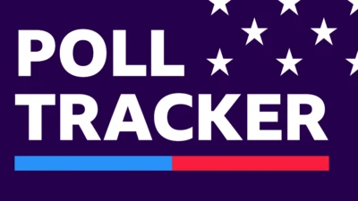 Graphic saying poll tracker