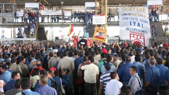 Trabajadores de Sidor