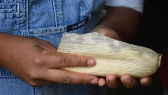 Preparação de tamales