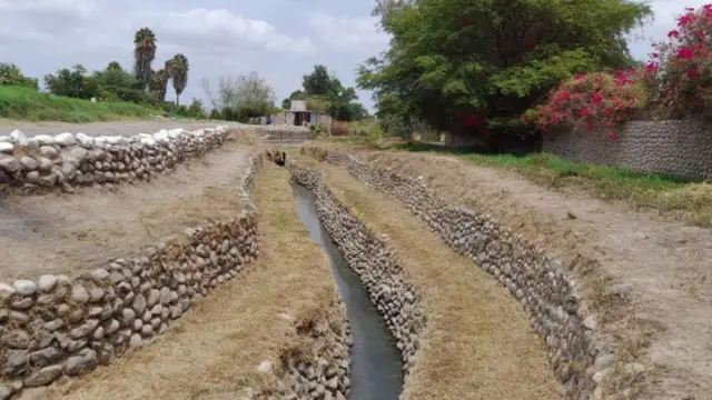 Imagem mostra aquedutos em linha construídos em Nazca