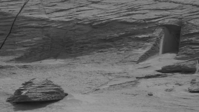 Uma imagem de Marte enviada pela sonda Curiosity