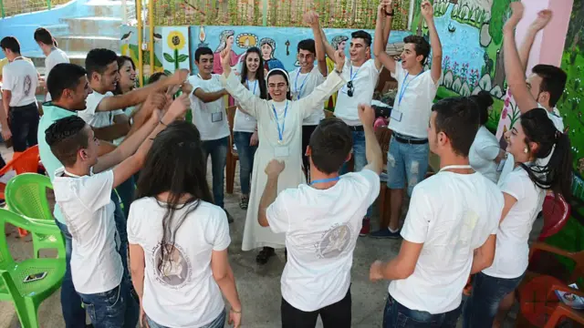 Grupo de jovens da igreja