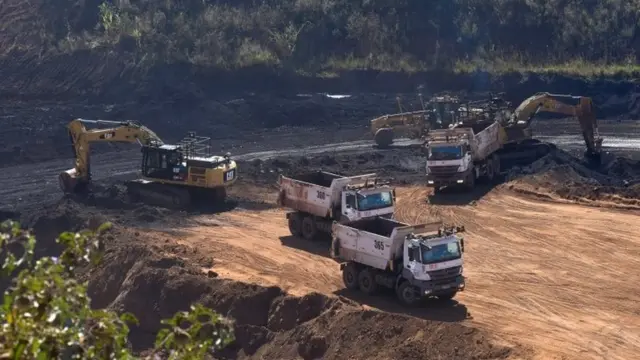 Operação de mineração em Nova Lima