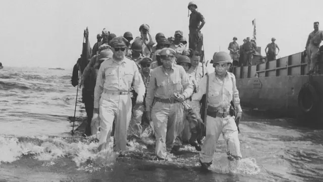 Desembarque de tropas americanas nas Filipinas em 1942